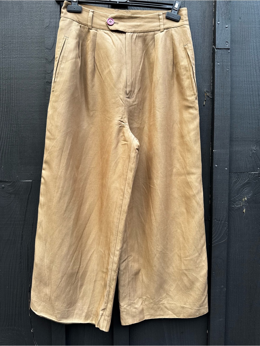 Marc by Marc Jacobs Wide-Leg Tan Trousers